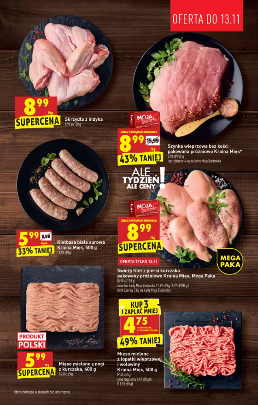 Gazetka promocyjna Biedronka - W tym tygodniu - ważna 12.11 do 13.11.2021 - strona 5 - produkty: Dres, Dron, Filet z piersi kurczaka, Kiełbasa, Kiełbasa biała, Kurczak, Mięso, Mięso mielone, Szynka, Szynka wieprzowa