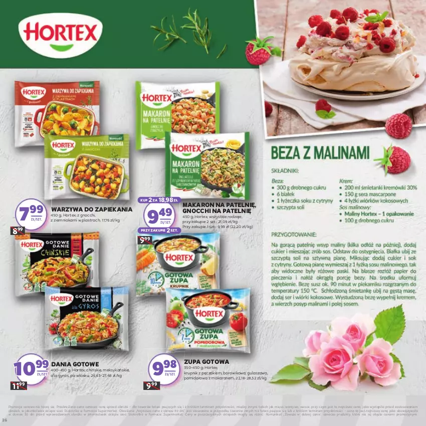 Gazetka promocyjna Stokrotka - Dzień kobiet - ważna 27.02 do 13.03.2025 - strona 26 - produkty: Dania gotowe, Gnocchi, Gyros, Hortex, Krupnik, Makaron, Mięso, Owoce, Warzywa, Wiko, Zupa