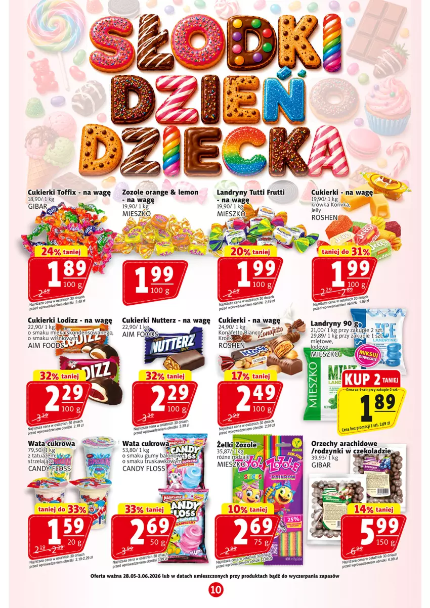 Gazetka promocyjna Prim Market - ważna 28.05 do 04.06.2026 - strona 10 - produkty: Candy, Cukier, Cukierki, Rodzynki, Wata cukrowa