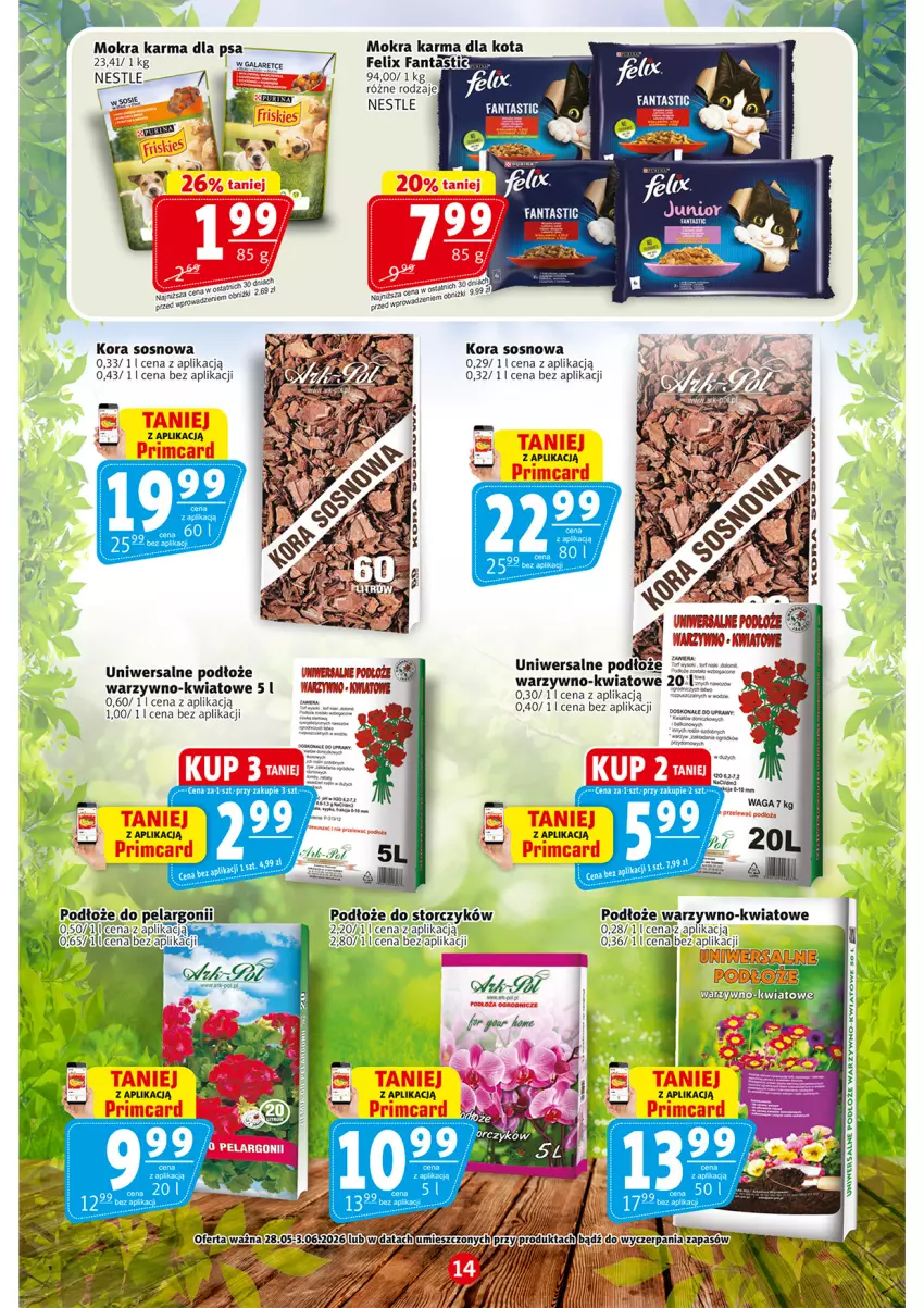 Gazetka promocyjna Prim Market - ważna 28.05 do 04.06.2026 - strona 14 - produkty: Fa, Fanta, Felix, Mokra karma, Sos, Storczyk, Waga