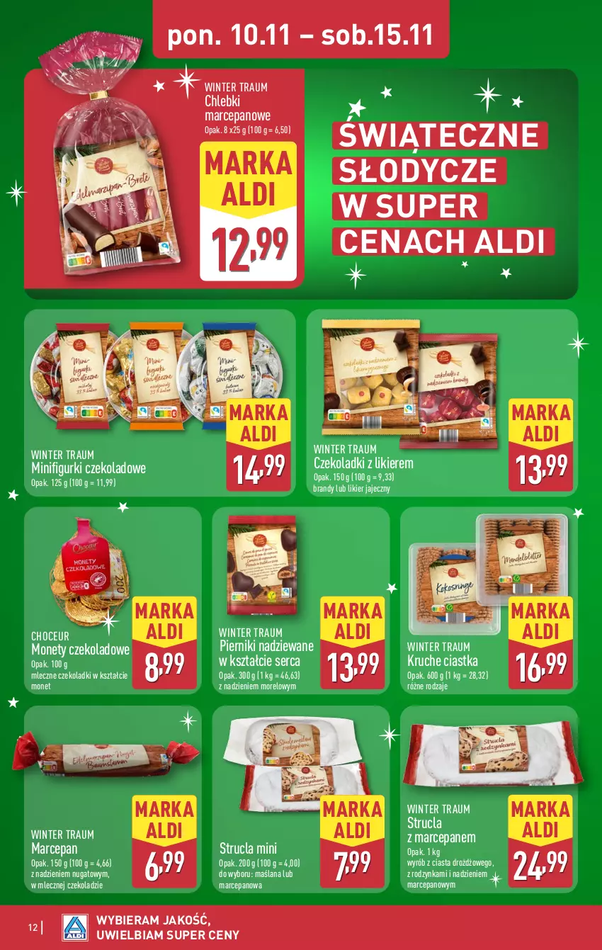 Gazetka promocyjna Aldi - Pełna oferta - ważna 10.11 do 15.11.2025 - strona 12 - produkty: Brandy, Chleb, Ciastka, LANA, Likier, Likier jajeczny, Piernik, Ser, Strucla, Strucla z marcepanem