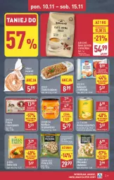 Gazetka promocyjna Aldi - Pełna oferta - Gazetka - ważna od 15.11 do 15.11.2025 - strona 11 - produkty: Pistacje, Albona, All Seasons, Gra, Kawa ziarnista, Mieszanka studencka, Praliny, Ananas w plastrach, Ananas, Kawa, Tarta, Sanki, Konfitura, Sękacz, Bułka tarta, Bułka, Kokos