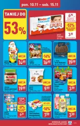 Gazetka promocyjna Aldi - Pełna oferta - Gazetka - ważna od 15.11 do 15.11.2025 - strona 15 - produkty: Nutella, Ser, Mus, Danone, Müllermilch, Rolmlecz, Actimel, Serek homogenizowany, Serek, Czekolada, Tymbark, Müller, Toffifee, Ferrero, E. Wedel, Kinder