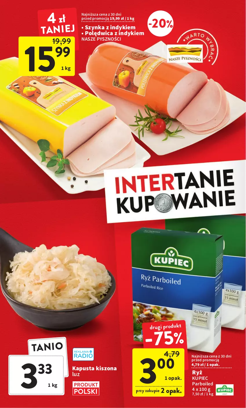 Gazetka promocyjna Intermarche - Gazetka Intermarche - ważna 03.01 do 11.01.2023 - strona 2 - produkty: Kupiec, Piec, Polędwica, Ryż, Szynka