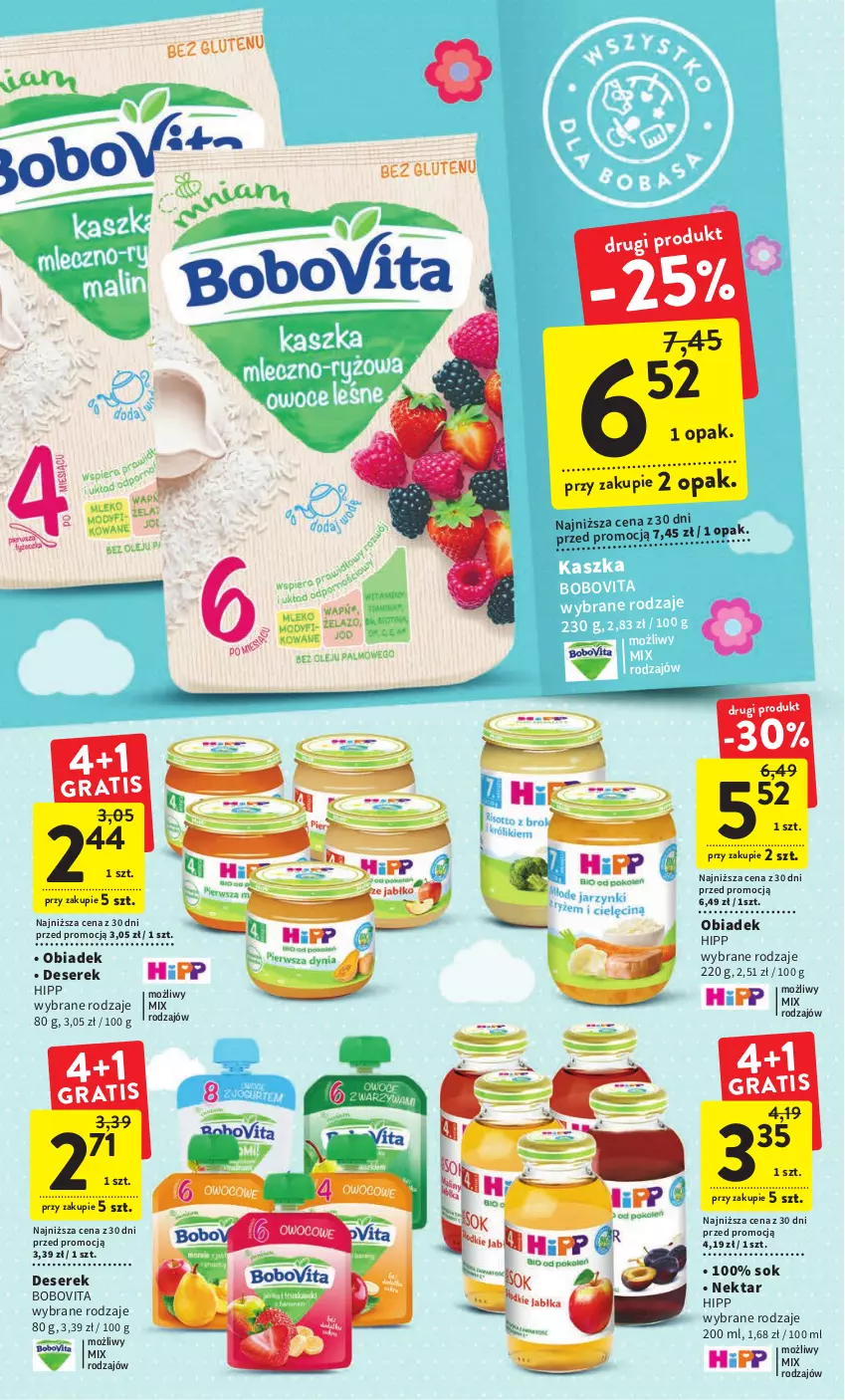 Gazetka promocyjna Intermarche - Gazetka Intermarche - ważna 03.01 do 11.01.2023 - strona 22 - produkty: BoboVita, Deser, HiPP, Nektar, Ser, Serek, Sok