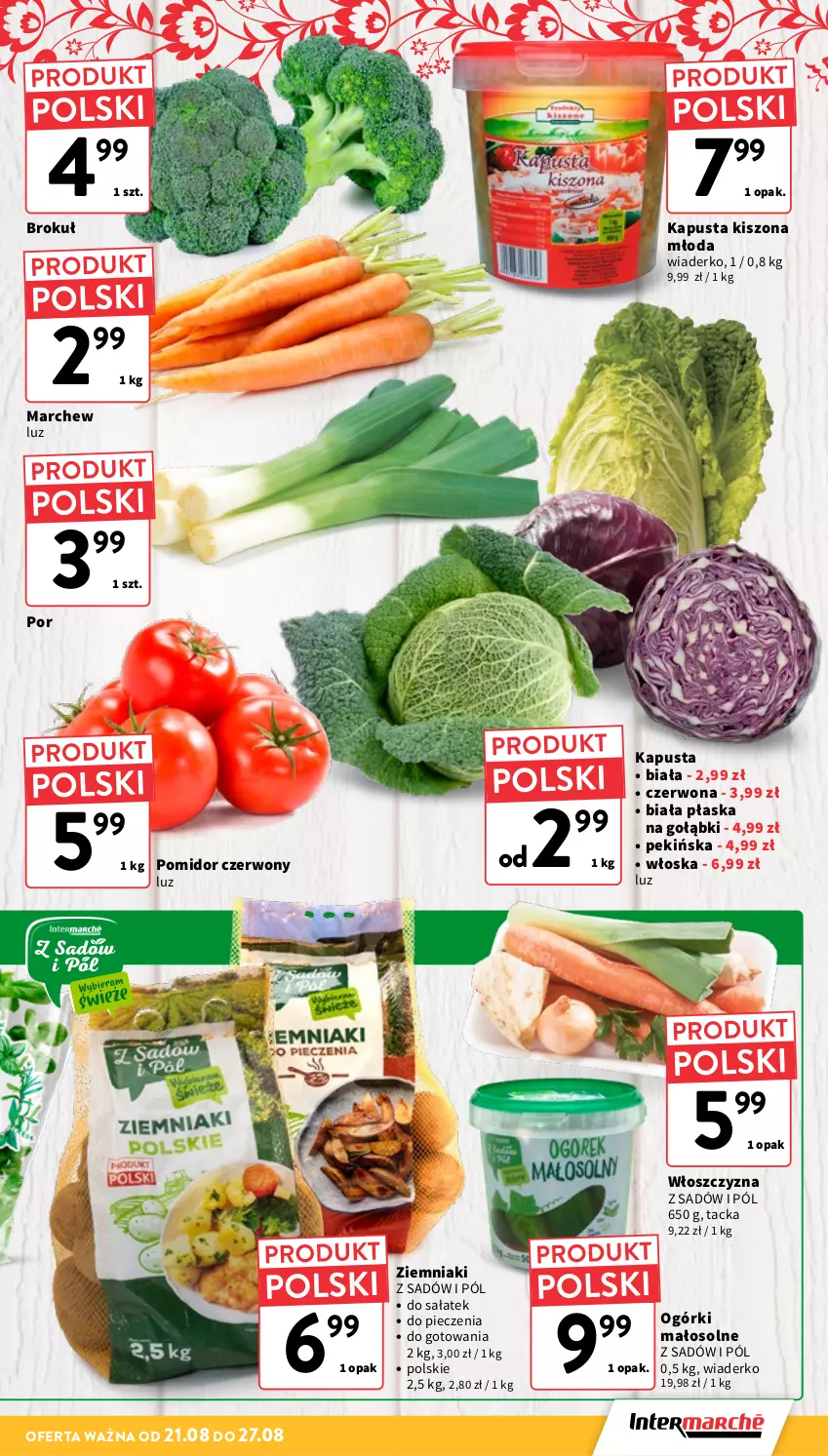 Gazetka promocyjna Intermarche - Gazetka Intermarche - ważna 21.08 do 27.08.2025 - strona 11 - produkty: Piec, Por, Sałat, Ziemniaki