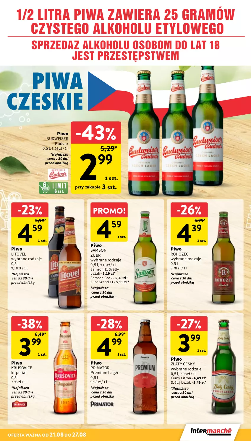 Gazetka promocyjna Intermarche - Gazetka Intermarche - ważna 21.08 do 27.08.2025 - strona 29 - produkty: Gra, Piwa, Piwo, Prima, Ser