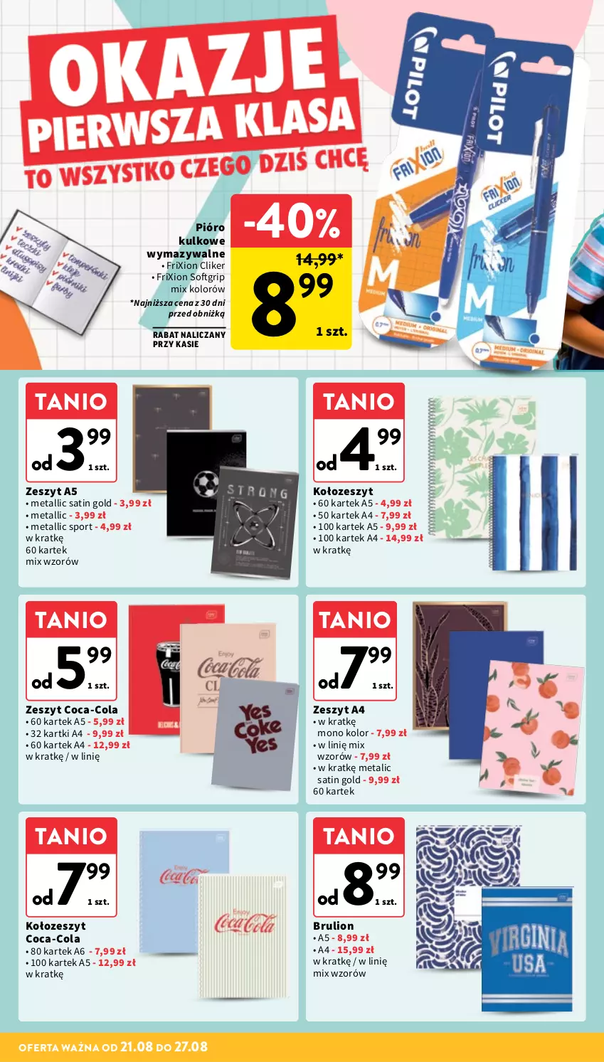 Gazetka promocyjna Intermarche - Gazetka Intermarche - ważna 21.08 do 27.08.2025 - strona 40 - produkty: Coca-Cola, Lion, Por, Sati, Sport