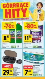 Gazetka promocyjna Intermarche - Gazetka Intermarche - Gazetka - ważna od 27.08 do 27.08.2025 - strona 6 - produkty: Domestos, Papier, Słuchawki, Papier toaletowy, Velvet, Słuchawki bezprzewodowe, Ręcznik, Płyn do wc, Foxy
