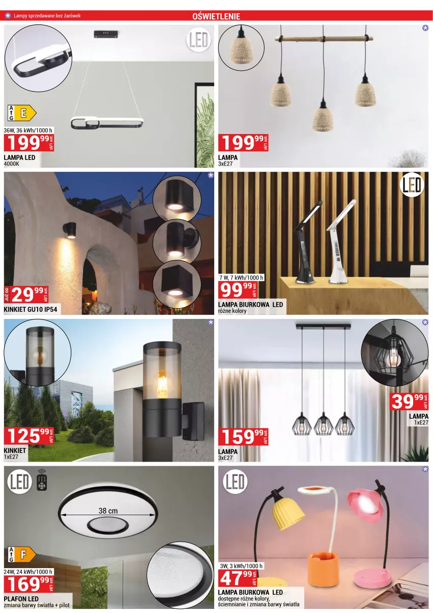 Gazetka promocyjna Merkury Market - ważna 01.04 do 30.04.2025 - strona 31 - produkty: Biurko, Lampa, Lampa biurkowa, Lampa LED, Plafon, Plafon LED