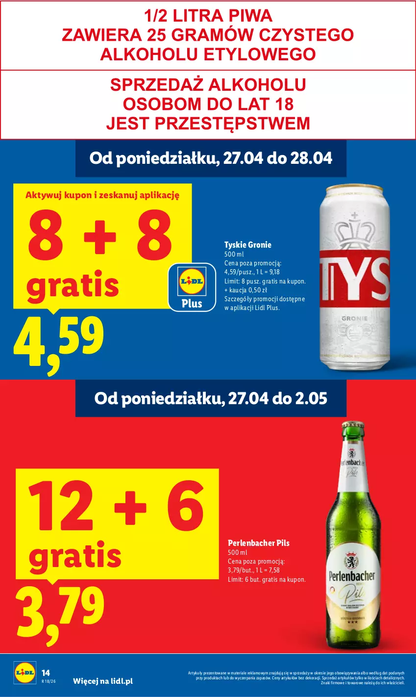Gazetka promocyjna Lidl - Gazetka ważna od 27.04 do 28.04 - ważna 27.04 do 28.04.2026 - strona 14 - produkty: Gra, NBA, Tyskie
