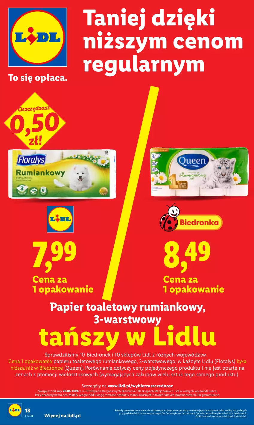Gazetka promocyjna Lidl - Gazetka ważna od 27.04 do 28.04 - ważna 27.04 do 28.04.2026 - strona 18 - produkty: Dron, Flora, Gra, Papier, Papier toaletowy, Por, Rama, Rum