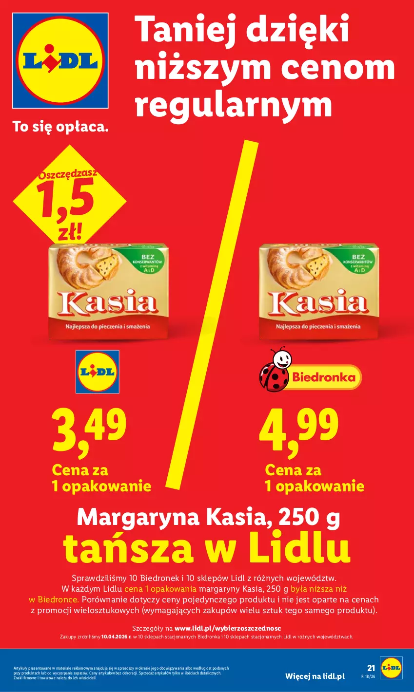 Gazetka promocyjna Lidl - Gazetka ważna od 27.04 do 28.04 - ważna 27.04 do 28.04.2026 - strona 21 - produkty: Dron, Kasia, Margaryna, Por