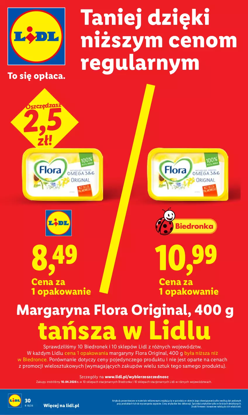 Gazetka promocyjna Lidl - Gazetka ważna od 27.04 do 28.04 - ważna 27.04 do 28.04.2026 - strona 30 - produkty: Dron, Flora, Gin, Margaryna, Por