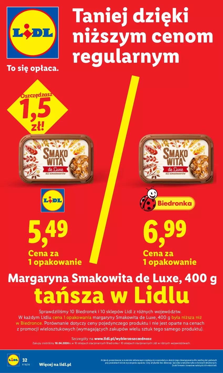Gazetka promocyjna Lidl - Gazetka ważna od 27.04 do 28.04 - ważna 27.04 do 28.04.2026 - strona 32 - produkty: Dron, Margaryna, Por, Smakowita