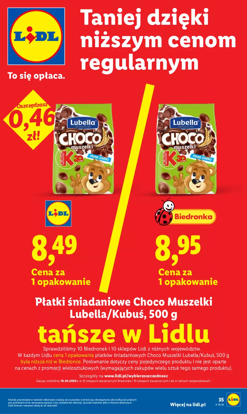 Gazetka promocyjna Lidl - Gazetka ważna od 27.04 do 28.04 - ważna 27.04 do 28.04.2026 - strona 35 - produkty: Bell, Bella, Danio, Dron, Kubuś, Lubella, Mus, Por
