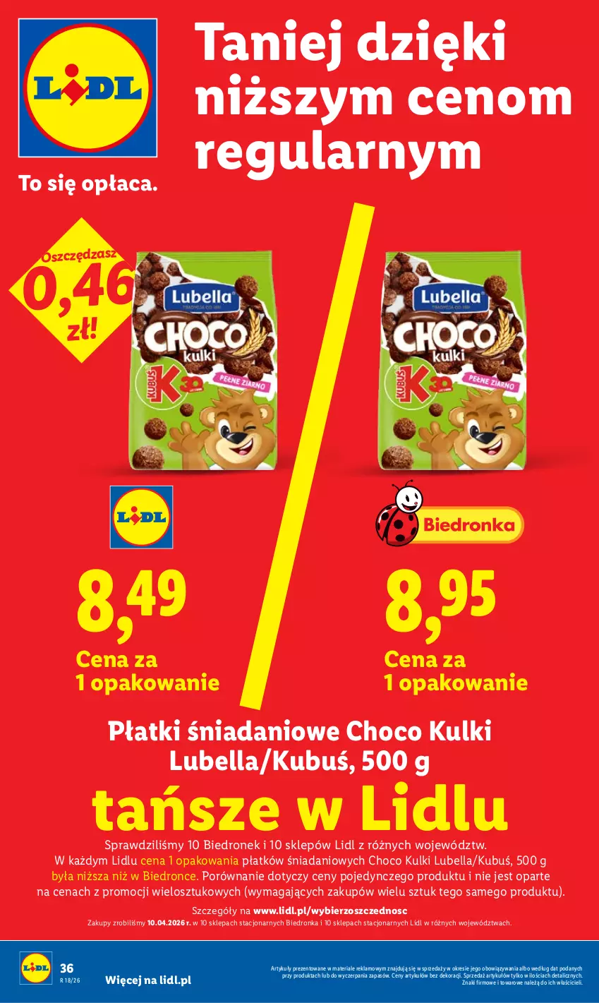 Gazetka promocyjna Lidl - Gazetka ważna od 27.04 do 28.04 - ważna 27.04 do 28.04.2026 - strona 36 - produkty: Bell, Bella, Danio, Dron, Kubuś, Lubella, Por