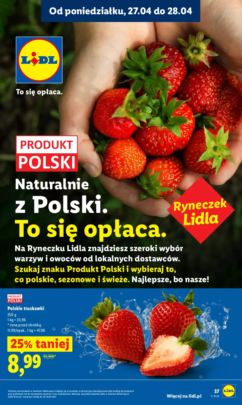 Gazetka promocyjna Lidl - Gazetka ważna od 27.04 do 28.04 - ważna 27.04 do 28.04.2026 - strona 37 - produkty: O nas, Truskawki