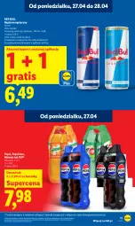 Gazetka promocyjna Lidl - Gazetka ważna od 27.04 do 28.04 - Gazetka - ważna od 28.04 do 28.04.2026 - strona 11 - produkty: Gra, 7up, Napój energetyczny, Red Bull, Mirinda, Pepsi, Napój