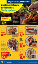 Gazetka promocyjna Lidl - Gazetka ważna od 27.04 do 28.04 - Gazetka - ważna od 28.04 do 28.04.2026 - strona 46 - produkty: Gra, Hamburger, PIKOK, Burger, Kiełbasa głogowska, Grill, Kiełbasa, Grafika, Kiełbasa śląska