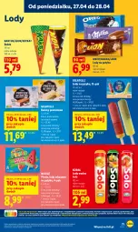 Gazetka promocyjna Lidl - Gazetka ważna od 27.04 do 28.04 - Gazetka - ważna od 28.04 do 28.04.2026 - strona 71 - produkty: Kaktus, Lion, Lody, Baton, Arbuz, Oreo, Nestlé, Milka, Kokos
