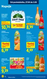 Gazetka promocyjna Lidl - Gazetka ważna od 27.04 do 28.04 - Gazetka - ważna od 28.04 do 28.04.2026 - strona 72 - produkty: Sok pomarańczowy, Sok, Mus, Ananas, Kiwi, Napoje, LANA, Leon, Sok jabłkowy, Tymbark, Woda, Mango, Napój, Psi Patrol, Szpinak, Napój musujący, Hortex