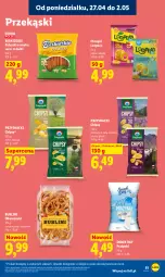 Gazetka promocyjna Lidl - Gazetka ważna od 27.04 do 28.04 - Gazetka - ważna od 28.04 do 28.04.2026 - strona 81 - produkty: Ser, Beskidzki, Chipsy, Chrupki, Sezam, Przysnacki, Beskidzkie paluszki