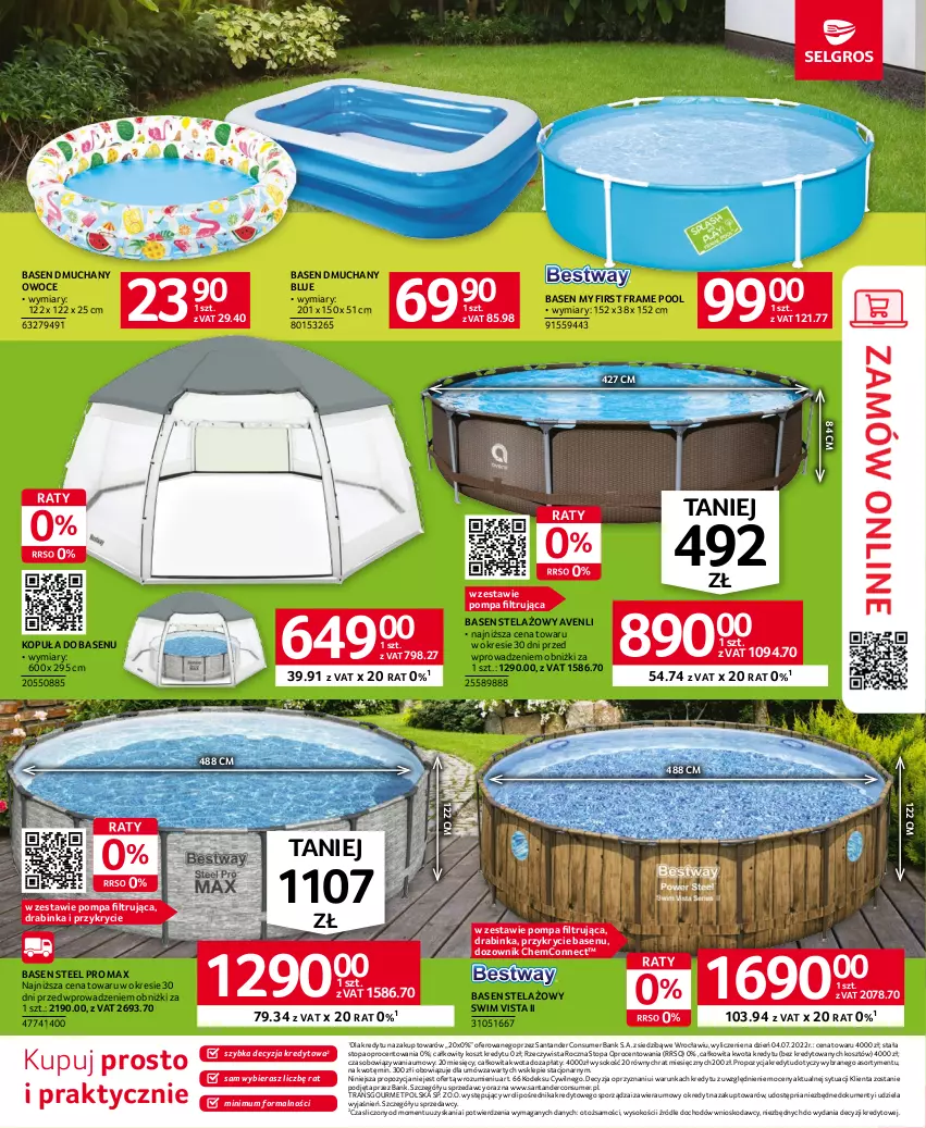 Gazetka promocyjna Selgros - Katalog Ogród - Basen - ważna 18.05 do 31.05.2023 - strona 3 - produkty: Dozownik, Inka, Kosz, Owoce, Por, Sok, Sprzedawcy, Top, Tran