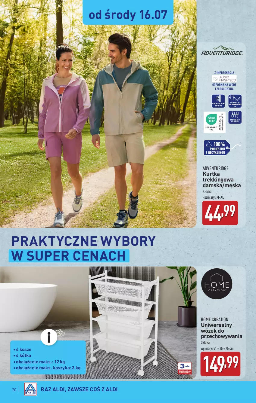 Gazetka promocyjna Aldi - Pełna oferta - ważna 14.07 do 19.07.2025 - strona 20 - produkty: Kosz, Kurtka, Por, Wózek