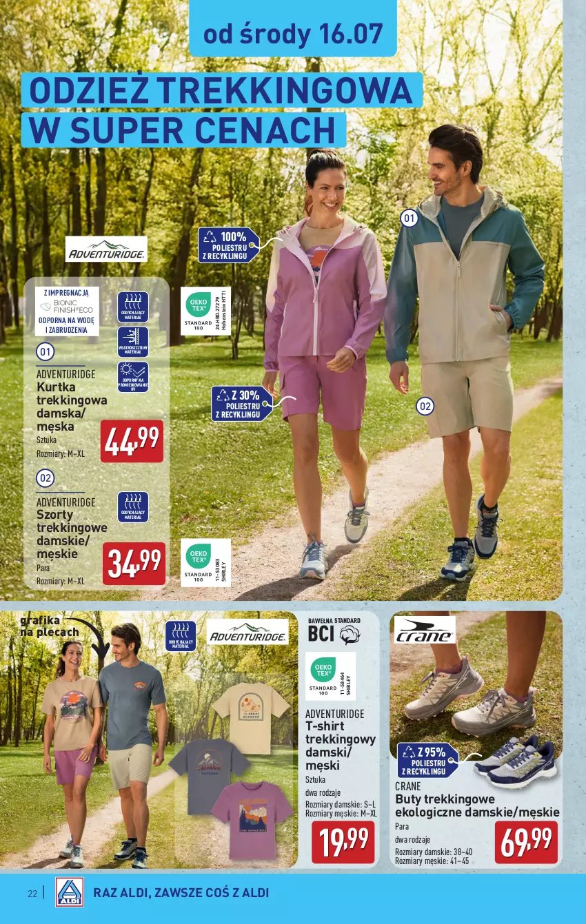 Gazetka promocyjna Aldi - Pełna oferta - ważna 14.07 do 19.07.2025 - strona 22 - produkty: Buty, Gra, Grafika, Kurtka, Por, Szorty, T-shirt