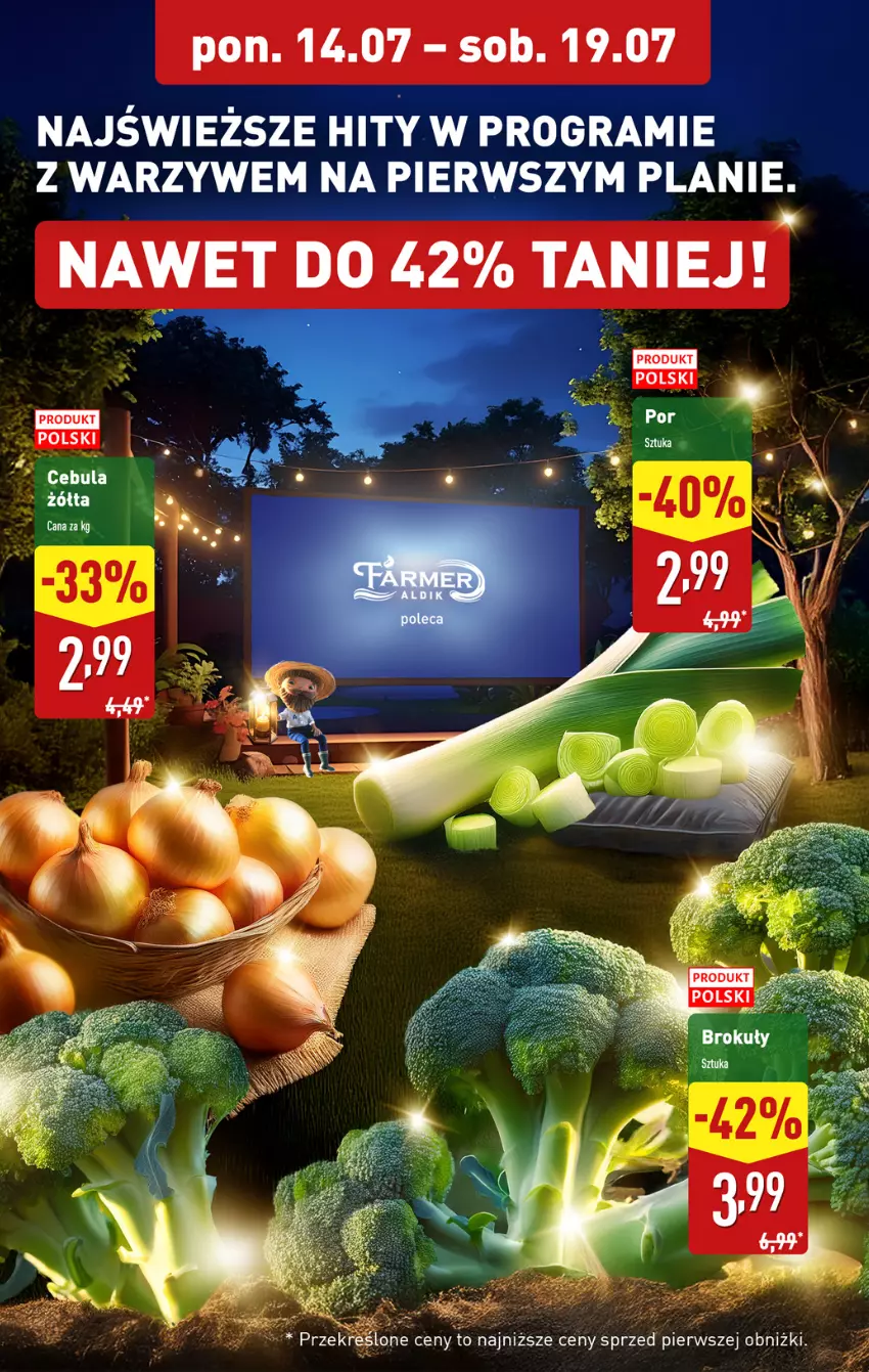 Gazetka promocyjna Aldi - Pełna oferta - ważna 14.07 do 19.07.2025 - strona 4 - produkty: Cebula, Olej, Por