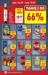 Gazetka promocyjna Aldi - Pełna oferta - Gazetka - ważna od 19.07 do 19.07.2025 - strona 8 - produkty: Lubella, All Seasons, Koncentrat pomidorowy, Makaron, Ser, Gin, Gra, Bell, Lody, Spaghetti, Hochland, Oliwa z oliwek, Bella, Pudliszki, Dorsz, Grill, Pomidory