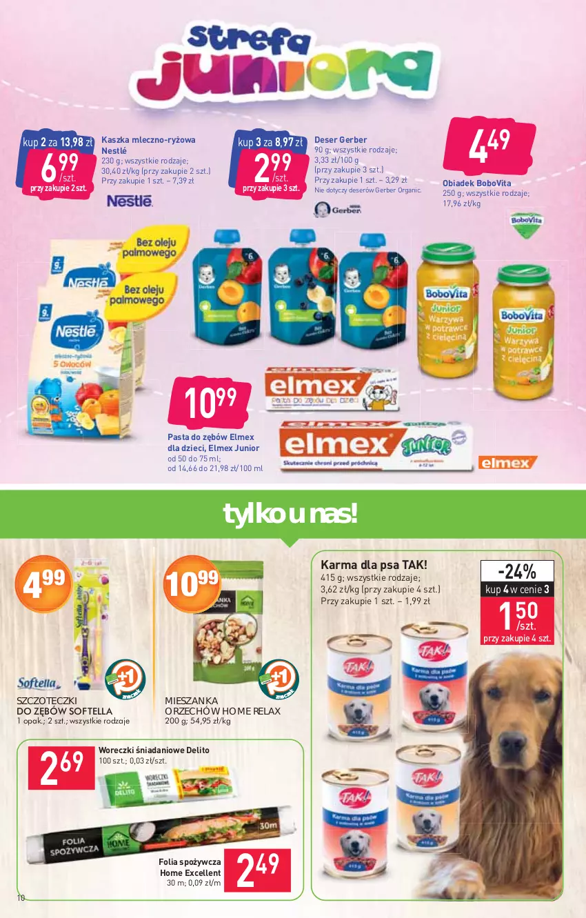 Gazetka promocyjna Stokrotka - Market - ważna 15.04 do 21.04.2021 - strona 10 - produkty: BoboVita, Danio, Deser, Dzieci, Elmex, Gerber, Nestlé, Pasta do zębów, Ryż, Ser