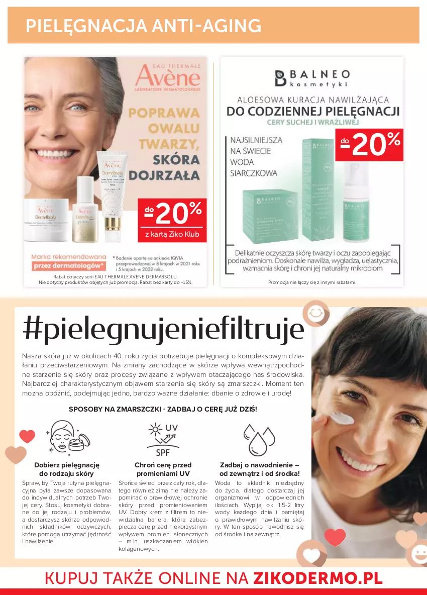 Gazetka promocyjna Ziko - Gazetka Ziko Dermo - ważna 21.09 do 04.10.2023 - strona 6 - produkty: Avène, Gin, Kolagen, Mars, Mięta, O nas, Piec, Ser, Woda, Zdrowie