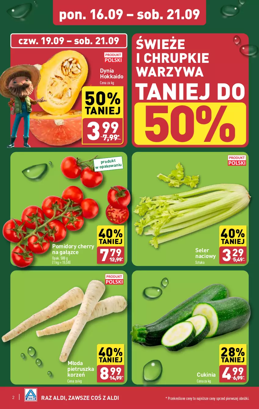 Gazetka promocyjna Aldi - Owoce i warzywa - ważna 16.09 do 21.09.2024 - strona 2 - produkty: Chrupki, Pietruszka, Pomidory, Seler naciowy, Warzywa