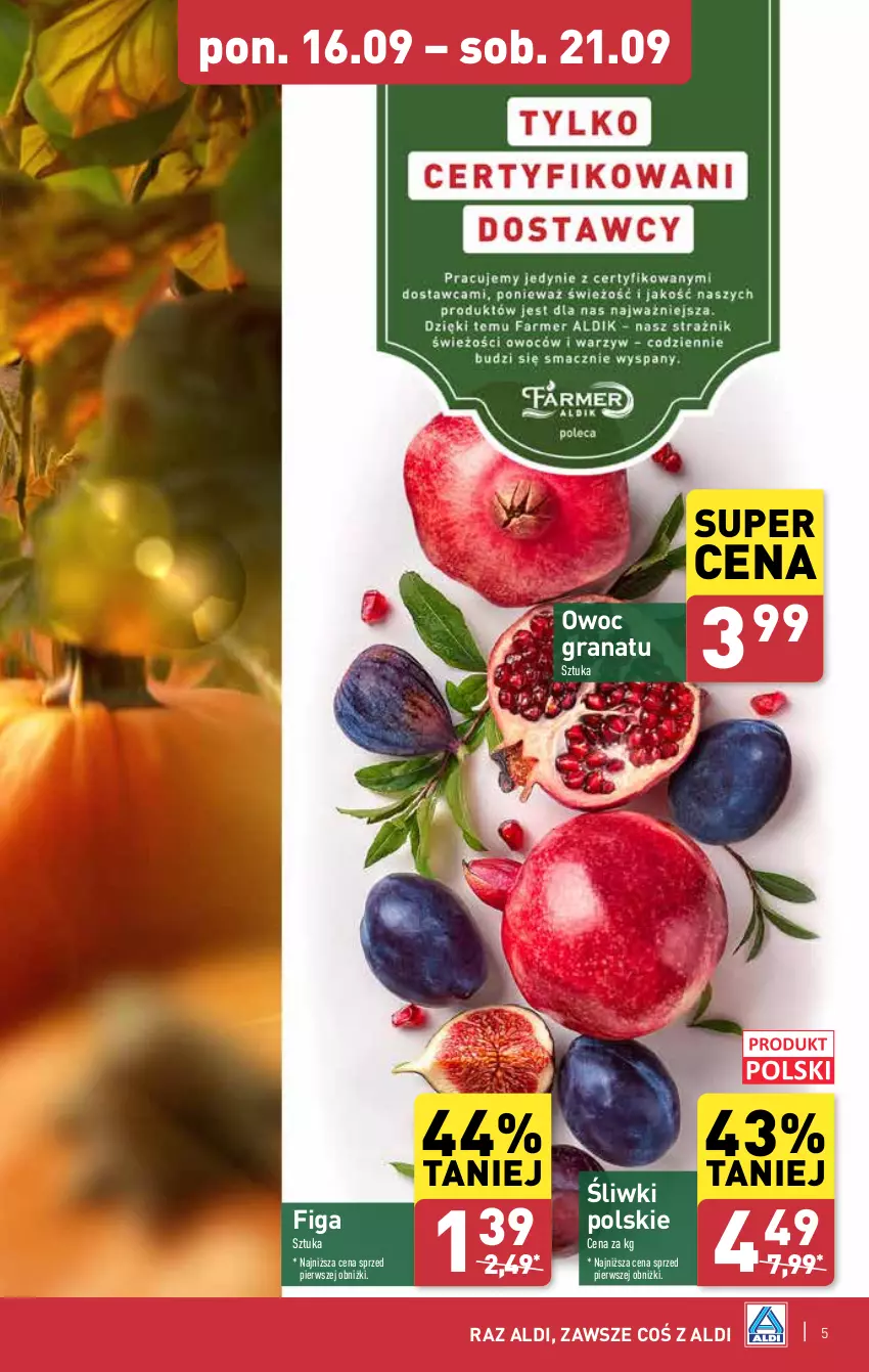 Gazetka promocyjna Aldi - Owoce i warzywa - ważna 16.09 do 21.09.2024 - strona 5 - produkty: Gra, Granat