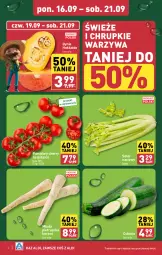 Gazetka promocyjna Aldi - Owoce i warzywa - Gazetka - ważna od 21.09 do 21.09.2024 - strona 2 - produkty: Warzywa, Pietruszka, Chrupki, Seler naciowy, Pomidory