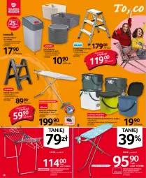 Gazetka promocyjna Selgros - Oferta przemysłowa - Gazetka - ważna od 02.02 do 02.02.2022 - strona 16 - produkty: Kosz na odpady, Top, Sok, Drabina, Asus, Deska do prasowania, Kosz, Taboret, Suszarka, Taboret składany