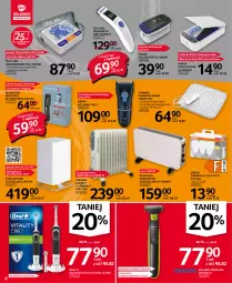 Gazetka promocyjna Selgros - Oferta przemysłowa - Gazetka - ważna od 02.02 do 02.02.2022 - strona 6 - produkty: Ciśnieniomierz, Grzejnik, Sok, Pulsoksymetr, Remington, Termometr, Golarka, Tera, Szynka, Maszynka, Konwektor elektryczny, Braun, Poduszka, Sterylizator, Manta, Olej, Smartfon, Szczoteczka