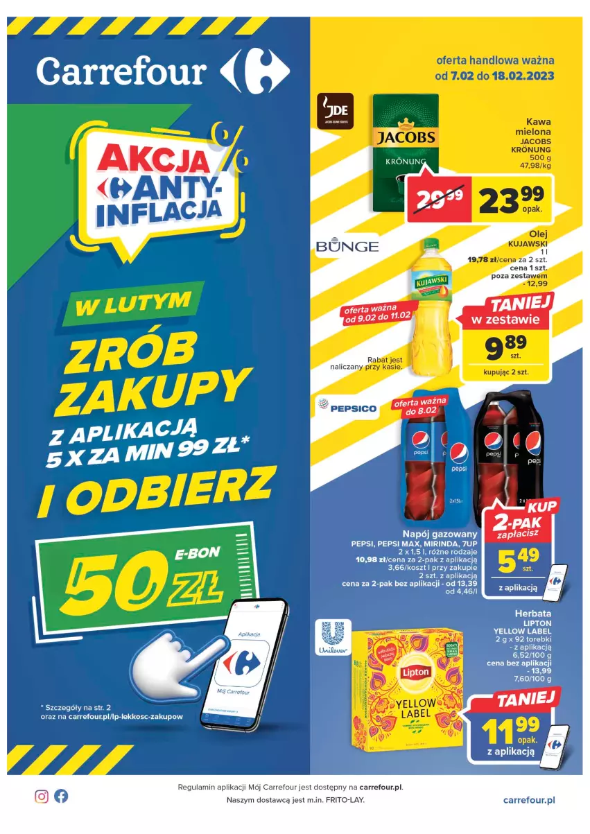 Gazetka promocyjna Carrefour - Gazetka Carrefour - ważna 07.02 do 18.02.2023 - strona 1