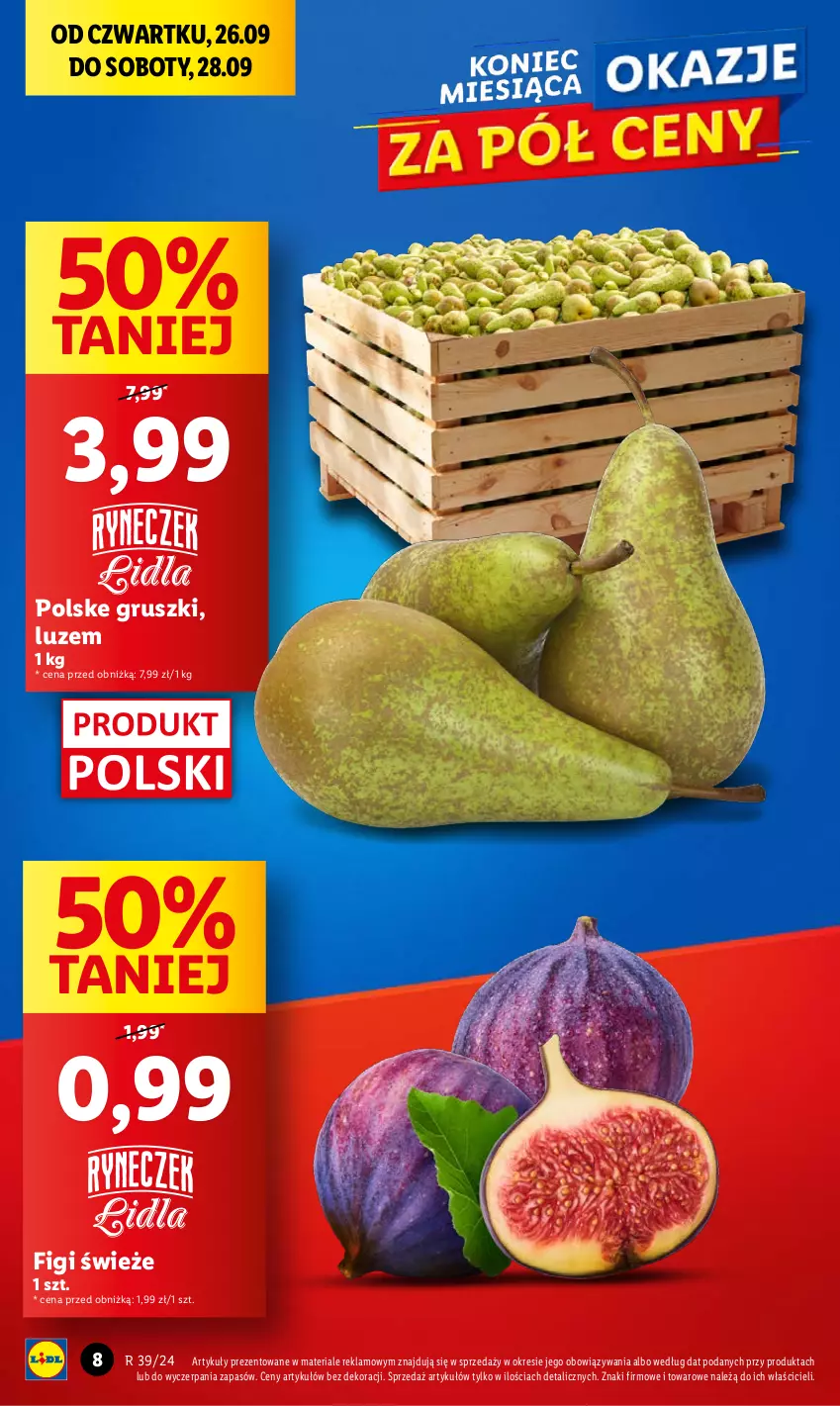 Gazetka promocyjna Lidl - GAZETKA - ważna 26.09 do 28.09.2024 - strona 10 - produkty: Figi, Gruszki