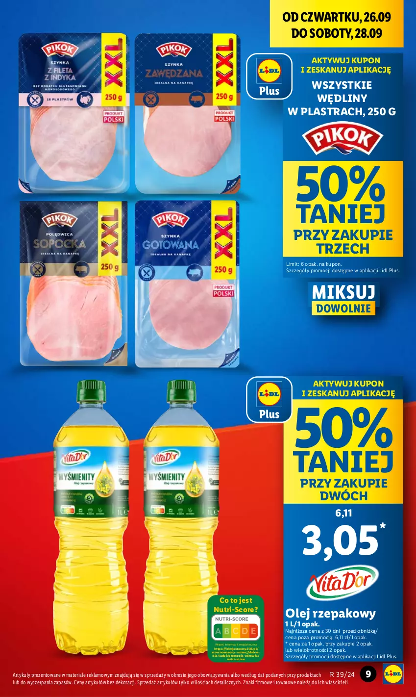 Gazetka promocyjna Lidl - GAZETKA - ważna 26.09 do 28.09.2024 - strona 11 - produkty: Olej, Olej rzepakowy, Wazon