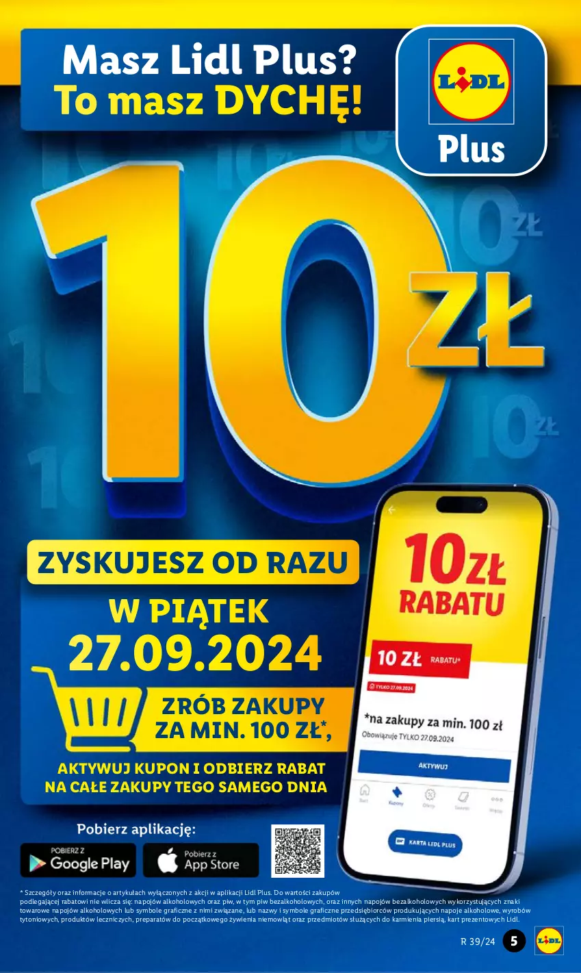 Gazetka promocyjna Lidl - GAZETKA - ważna 26.09 do 28.09.2024 - strona 5 - produkty: Gra, Karmi, Napoje, Znicz