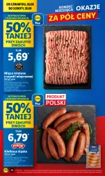 Gazetka promocyjna Lidl - GAZETKA - Gazetka - ważna od 28.09 do 28.09.2024 - strona 12 - produkty: Mięso mielone z szynki, Mięso mielone, Kiełbasa, Mięso, Kiełbasa śląska