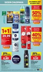 Gazetka promocyjna Lidl - GAZETKA - Gazetka - ważna od 28.09 do 28.09.2024 - strona 51 - produkty: Nivea Men, Krem do twarzy, Gra, Old Spice, Adidas, Woda po goleniu, Woda, Antyperspirant, Nivea