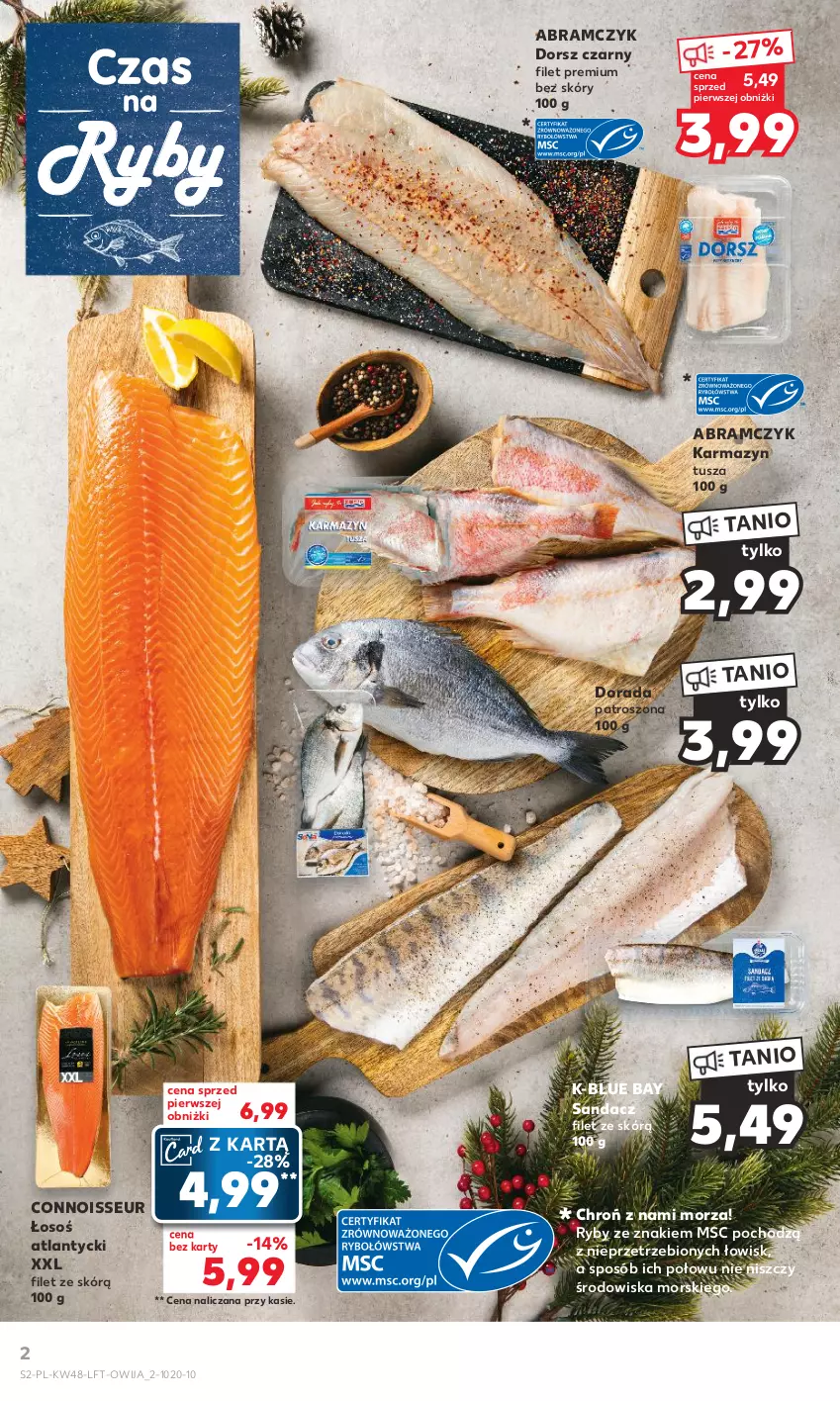 Gazetka promocyjna Kaufland - Gazetka tygodnia - ważna 30.11 do 06.12.2023 - strona 2 - produkty: Dorsz, Karmazyn tusza, Sandacz, Sandacz filet, Tusz