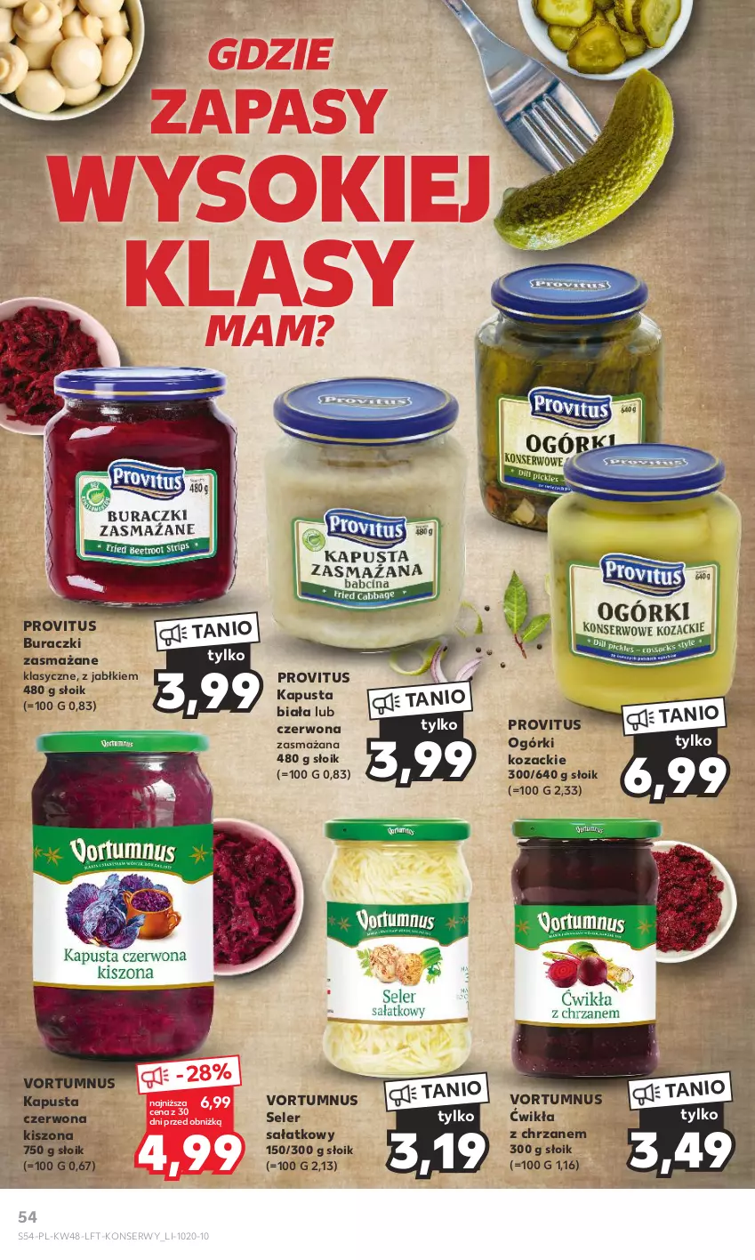 Gazetka promocyjna Kaufland - Gazetka tygodnia - ważna 30.11 do 06.12.2023 - strona 54 - produkty: Buraczki, Chrzan, Sałat, Ser, Sok