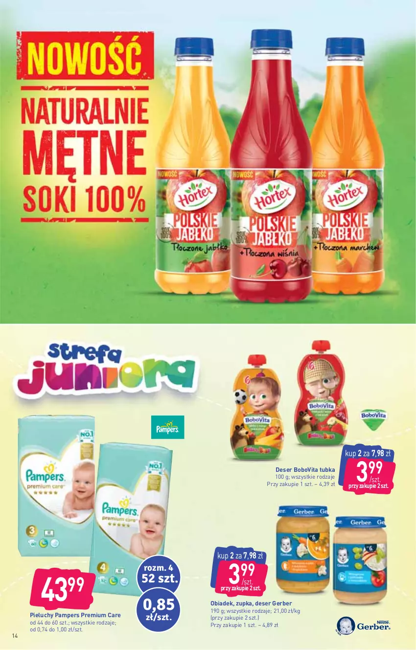 Gazetka promocyjna Stokrotka - Supermarket - ważna 01.07 do 07.07.2021 - strona 14 - produkty: BoboVita, Deser, Gerber, Pampers, Pieluchy, Ser