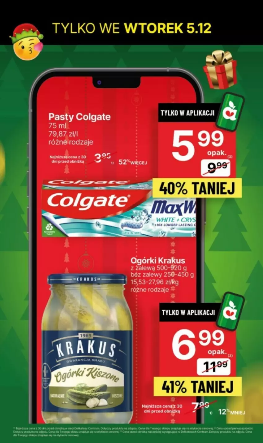 Gazetka promocyjna Delikatesy Centrum - ważna 04.12 do 06.12.2023 - strona 5 - produkty: Colgate, Krakus, LG