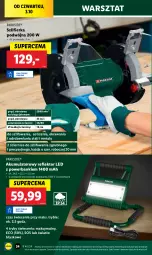 Gazetka promocyjna Lidl - GAZETKA - Gazetka - ważna od 05.10 do 05.10.2024 - strona 38 - produkty: Parkside, Sos, Przewód, Reflektor LED, Szlifierka, Reflektor, Powerbank, Akumulator